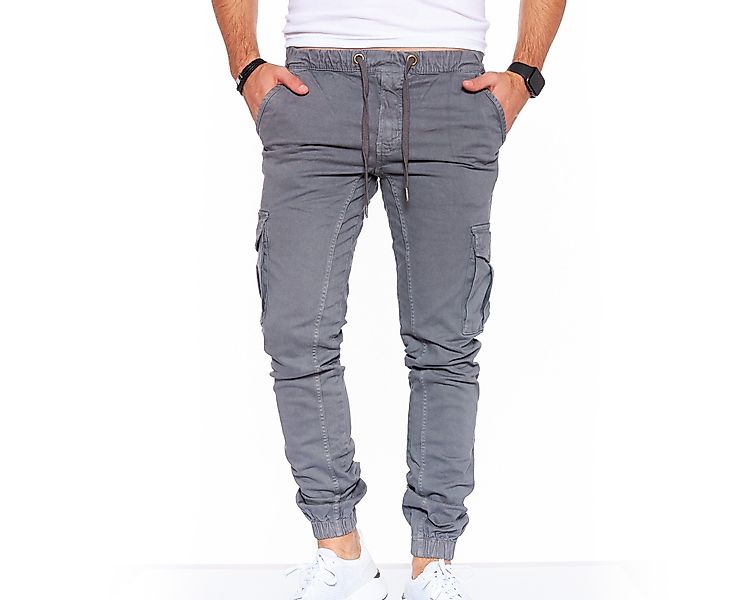 Styleko Chinohose Slim fit Cargohose Herren günstig online kaufen