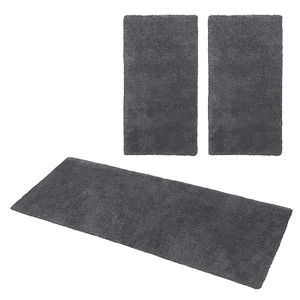 my home Hochflor-Bettumrandung Microfaser Teppich Magong, günstig online kaufen