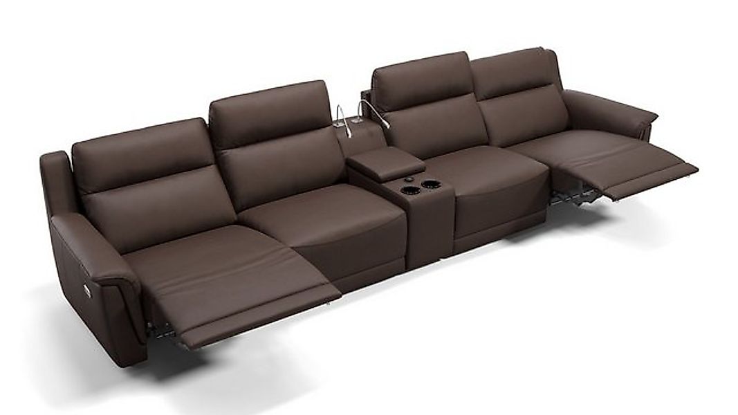Sofanella 4-Sitzer Leder MALITO, Heimkinosofa, Kinocouch, Funktionssofa, Ki günstig online kaufen
