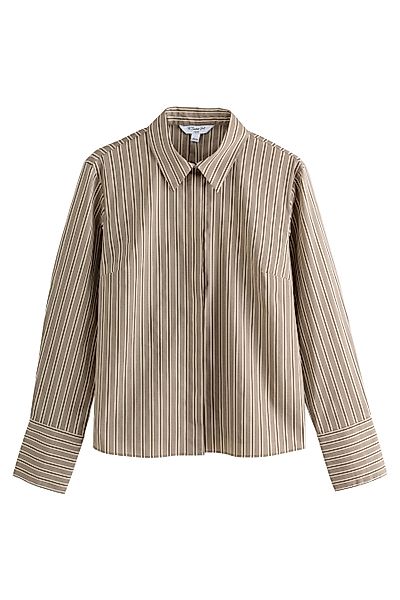Next Langarmhemd Essential Langarmshirt mit Stretch, günstig online kaufen