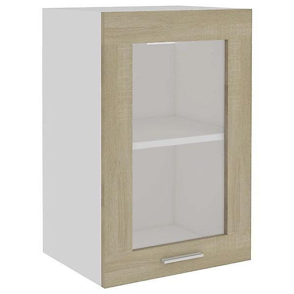 Hängeglasschrank Sonoma-eiche 40x31x60 Cm Spanplatte günstig online kaufen