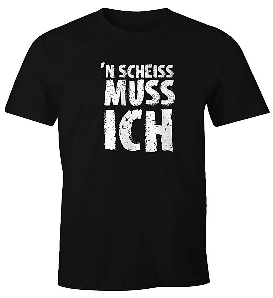 MoonWorks Print-Shirt Herren T-Shirt Einen Scheiß günstig online kaufen