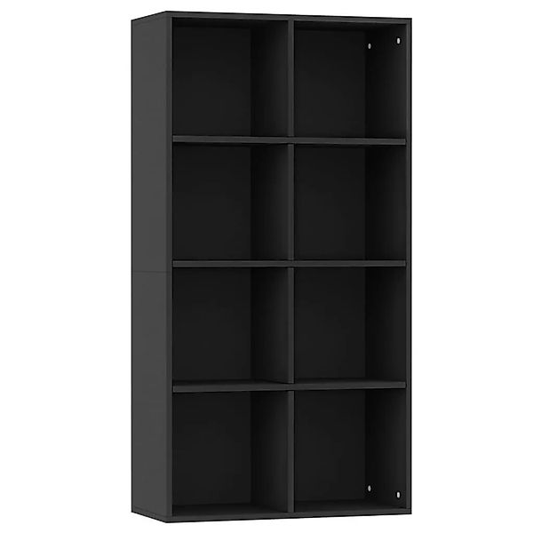 vidaXL Bücherregal/Sideboard Schwarz 66x30x130 cm Holzwerkstoff 800154 günstig online kaufen