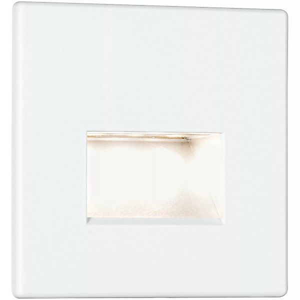 Paulmann LED-Wandeinbauleuchte EBL Set Edge 1 x 1,1 W Eckig 230 V Weiß matt günstig online kaufen