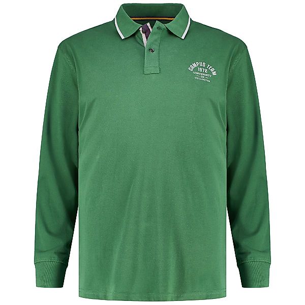Redfield Poloshirt mit Label-Patch Farbe grün Größe: 5XL günstig online kaufen