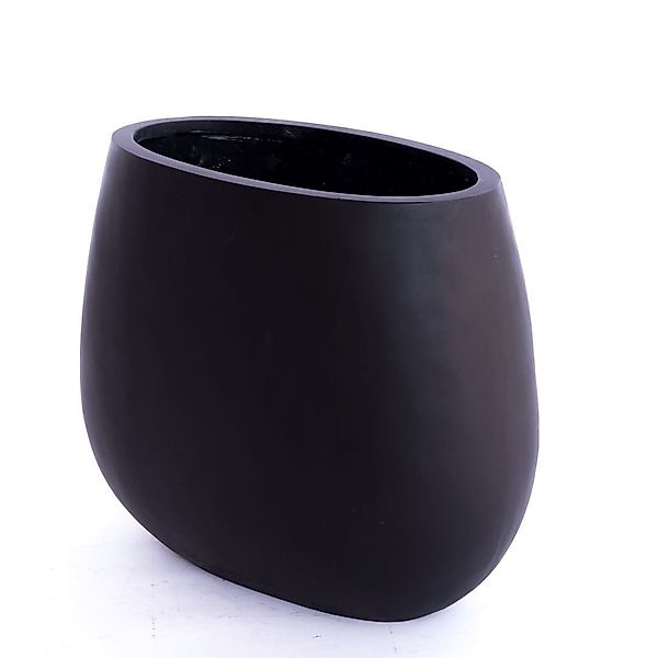 Elegant Einrichten Pflanzkübel ovalförmig Fiberglas 44x28x36cm günstig online kaufen