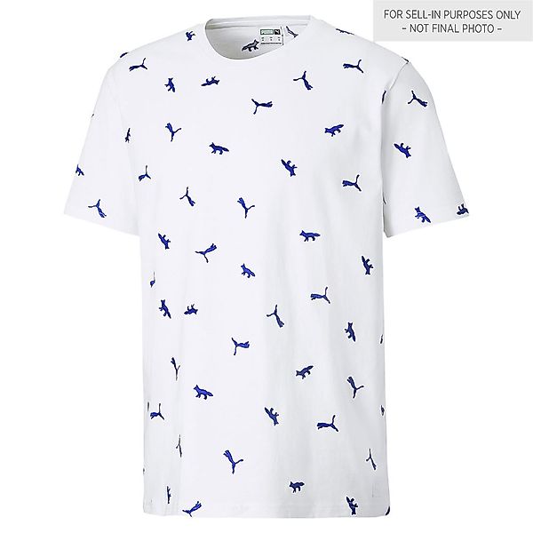 Puma Select X Maison Kitsune Aop Kurzärmeliges T-shirt M Puma White / Aop günstig online kaufen