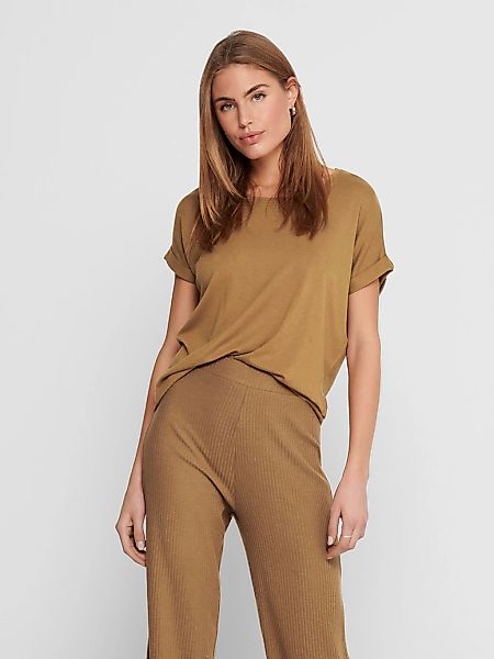 ONLY T-Shirt "ONLMOSTER – Kurzarmshirt mit Aufschlag und klassischem Look" günstig online kaufen