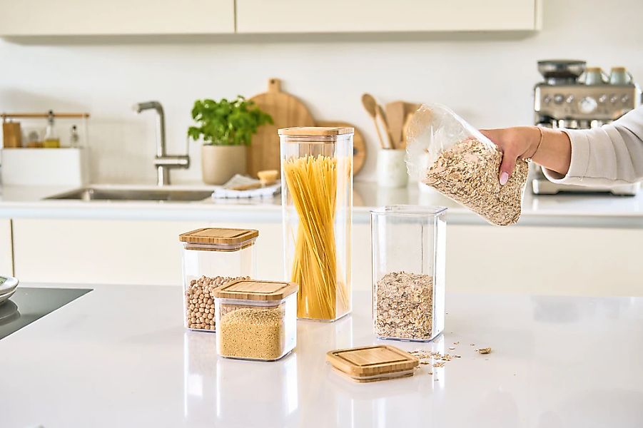 Zeller Present Vorratsdose, (Set, 4 tlg.), 4-teilig: 1900 ml, 1200 ml, 800 günstig online kaufen