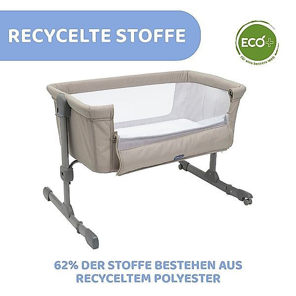 Chicco Beistellbett "next2me essential, stone" Bezug teilweise aus recycelt günstig online kaufen