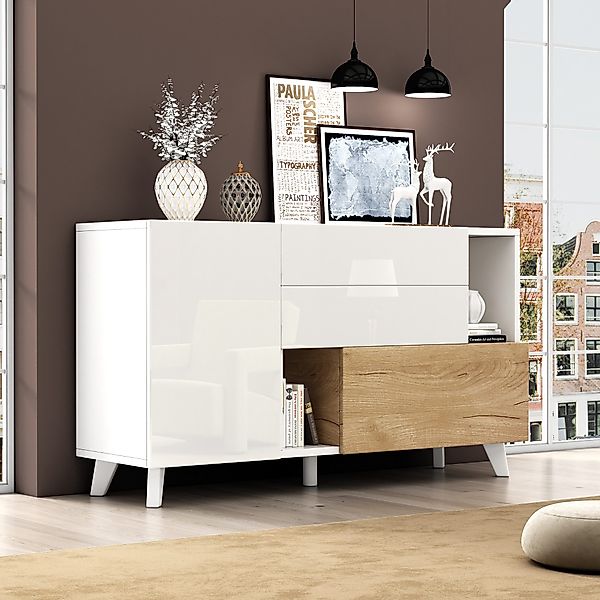 HAUSS SPOLE Sideboard Hochglänzendes Sideboard mit günstig online kaufen
