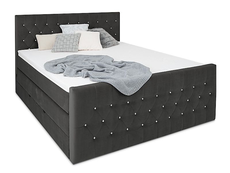 wonello Boxspringbett Sira, mit Bettkasten, Matratzen günstig online kaufen