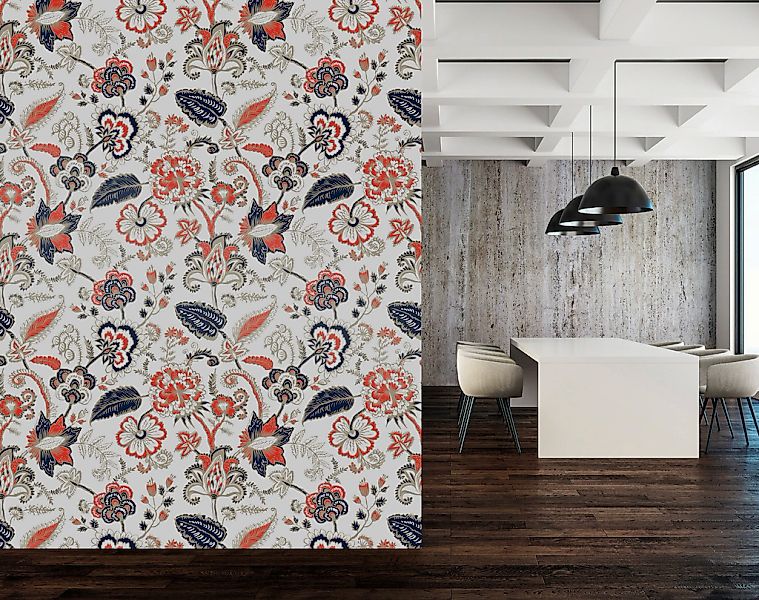 queence Vinyltapete »Aria«, bedruckt-Motiv-botanisch-floral-gemustert-natür günstig online kaufen