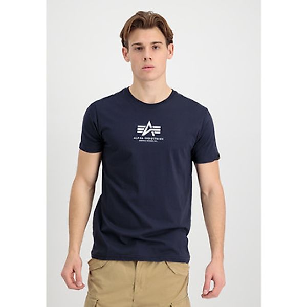 Alpha Industries  T-Shirt Basic T Mid Logo - rep.blue günstig online kaufen