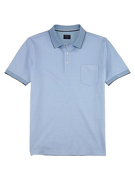 OLYMP Poloshirt Casual Two-Tone Piqué, Seitenschlitzen im Saum günstig online kaufen