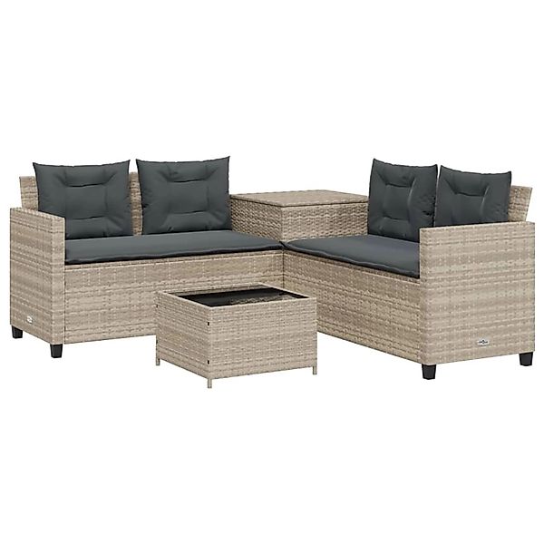 vidaXL Gartenlounge-Set Gartensofa in L-Form mit günstig online kaufen