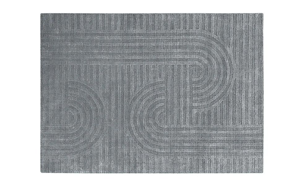 Handweb-Teppich  Missouri ¦ grau ¦ Viskose,Wolle ¦ Maße (cm): B: 70 Teppich günstig online kaufen