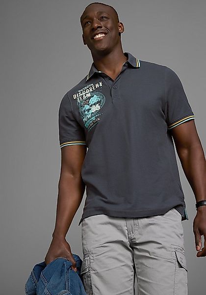 Man's World Poloshirt Kurzarm, lässige Passform, mit trendigem Print, Polok günstig online kaufen