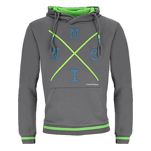 Wattlöper Kapuzenpullover Herren Sweathoody mit Schriftzug günstig online kaufen