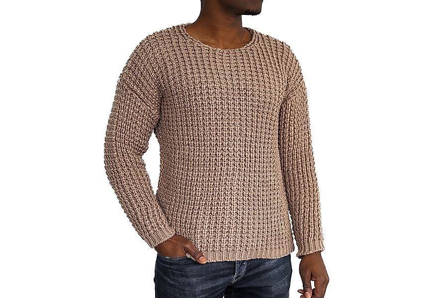 COFI Casuals Strickpullover Casual Herren Strickpullover mit Rundhals-Aussc günstig online kaufen