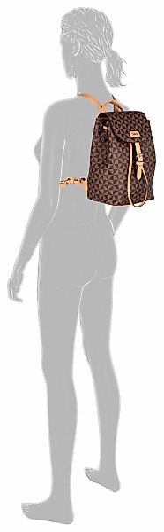 Gabor Rucksack "Barina", aus Lederimitat mit charakteristischem All-Over-Dr günstig online kaufen
