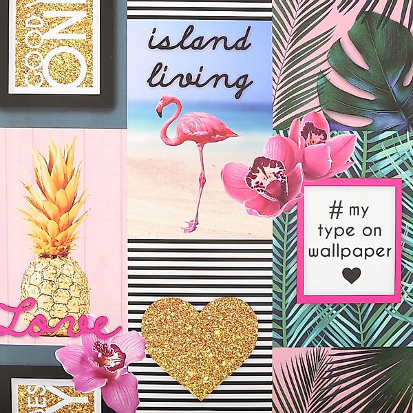 Art for the home Papiertapete "Leben auf der Insel" aufgeschäumt 10mx53cm günstig online kaufen