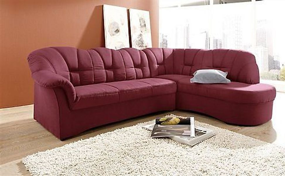 DOMO collection Ecksofa Papenburg, zeitlose Rückensteppung, günstig online kaufen