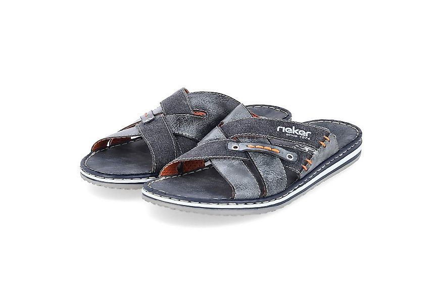 Rieker Rieker 21599-14 Herren Textil & Synthetik blau Pantolette günstig online kaufen