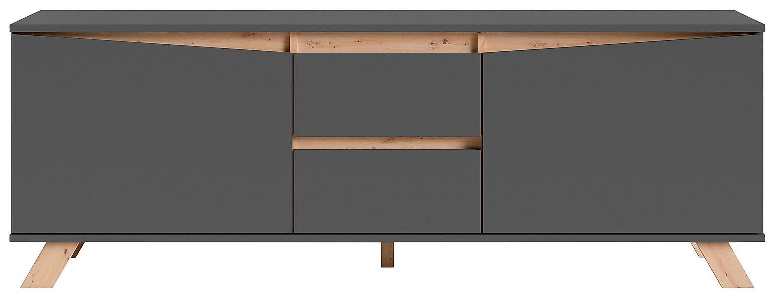 INOSIGN Lowboard "Valentin", 160cm TV Board mit 2 Türen und 2 Schubkästen i günstig online kaufen
