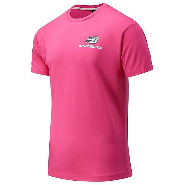 New Balance Clash Graphic Kurzarm T-shirt M Pink Glow günstig online kaufen