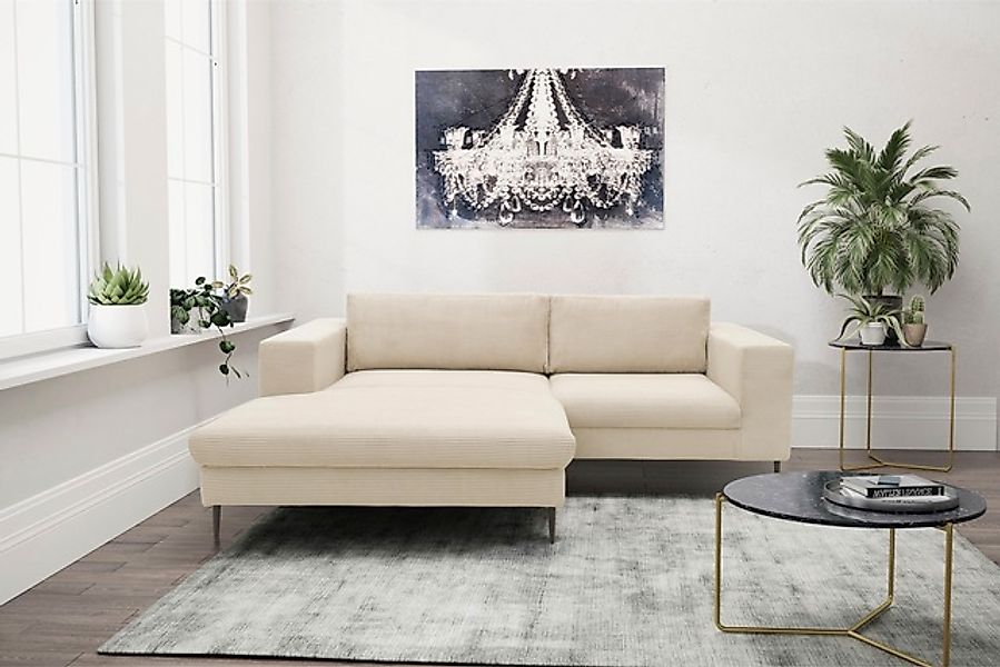 DOMO collection Ecksofa »Modica kompakt und elegant, Breite 244, L-Form«, m günstig online kaufen