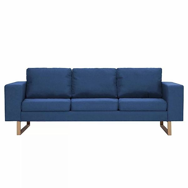 vidaXL Sofa 3-Sitzer-Sofa Stoff Blau Couch günstig online kaufen