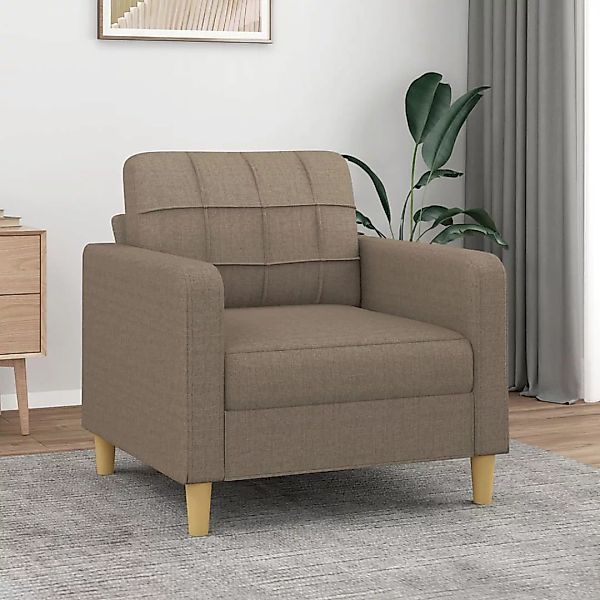 Vidaxl 1-sitzer-sofa Taupe 60 Cm Stoff günstig online kaufen