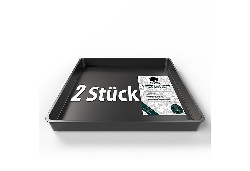 BigDean Pflanzschale 60x60x7 2 Stück hochwertige Kunststoff Wanne Allzweckw günstig online kaufen