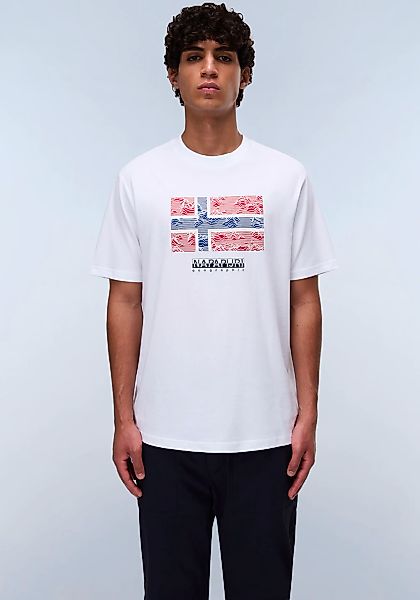Napapijri T-Shirt "DRAPEAU", mit Print, Rundhals, Jersey günstig online kaufen