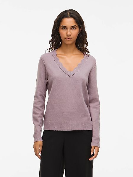 Vila V-Ausschnitt-Pullover "VINIKOLINA V-NECK L/S KNIT TOP - NOOS" günstig online kaufen