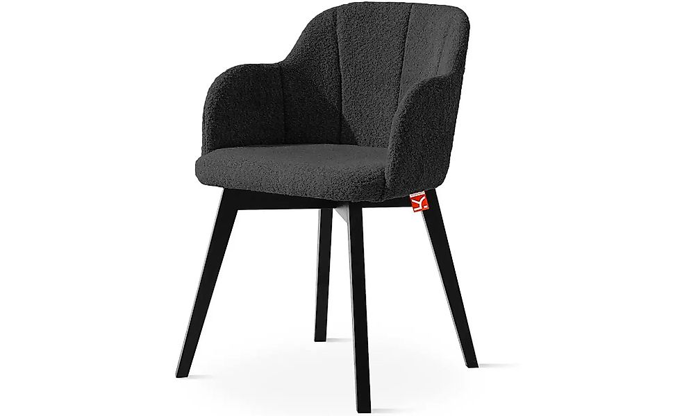 KONSIMO Polsterstuhl   ¦ schwarz ¦ Maße (cm): B: 54,5 H: 80 Stühle > Polste günstig online kaufen