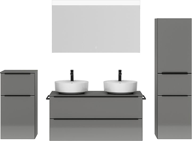 nobilia Badmöbel-Set "Alvene" vormontiert, mit Soft-Close, 4 Stk. tlg. günstig online kaufen
