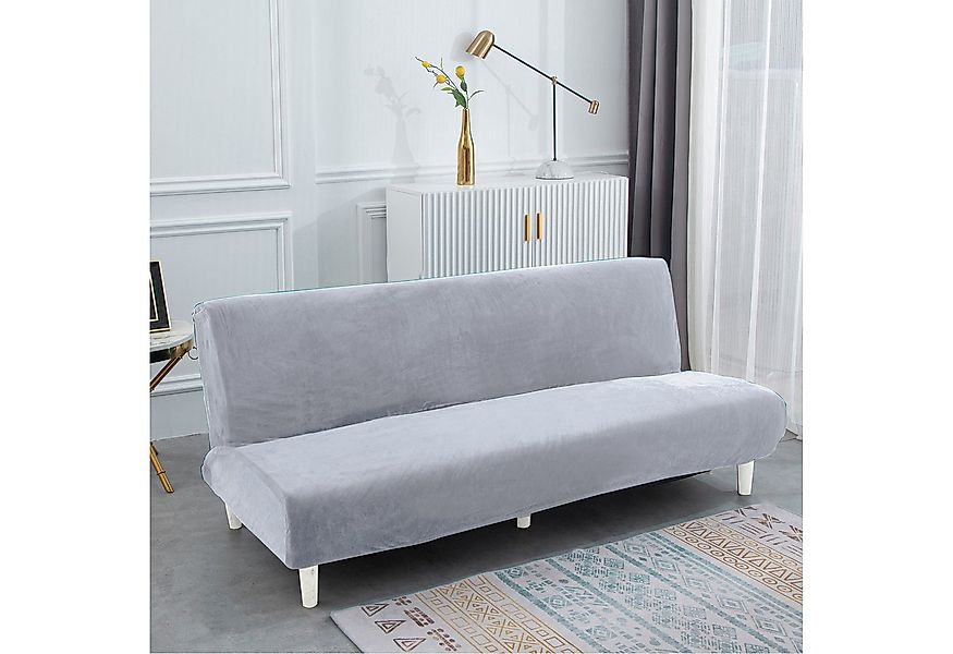 BTTO Sofahusse Samt Sofabezug ohne Armlehnen,Stretch Futon Schutz, Armlose günstig online kaufen