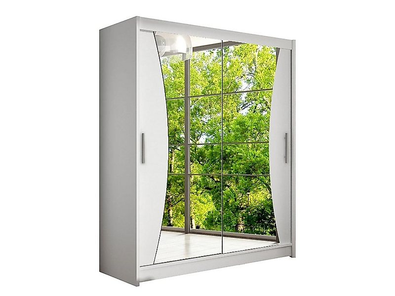 MIRJAN24 Kleiderschrank Westa IX (mit Spiegel, Kleiderstange, Schiebetüren, günstig online kaufen