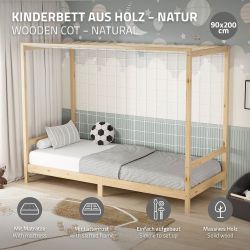 ML-DESIGN Spielbett Fußballtor Einzelbett für Kinder günstig online kaufen