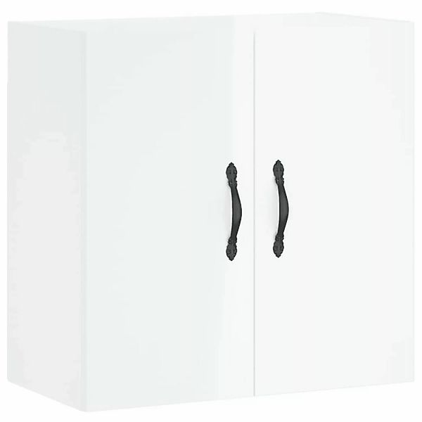 vidaXL Hängeschrank Wandschrank Hochglanz-Weiß 60x31x60 cm Holzwerkstoff günstig online kaufen