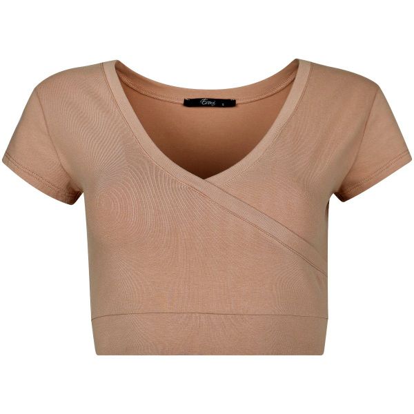 Evoni Crop-Top Damen Crop Top Kurzarmshirt günstig online kaufen