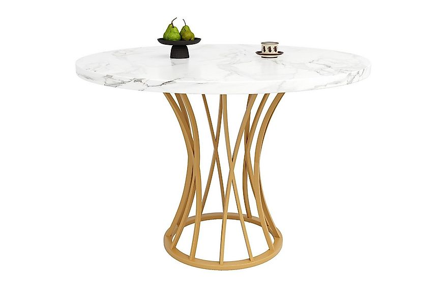 i@home Esstisch leichter und luxuriöser runder Tisch für 4-6 Personen (Bis günstig online kaufen