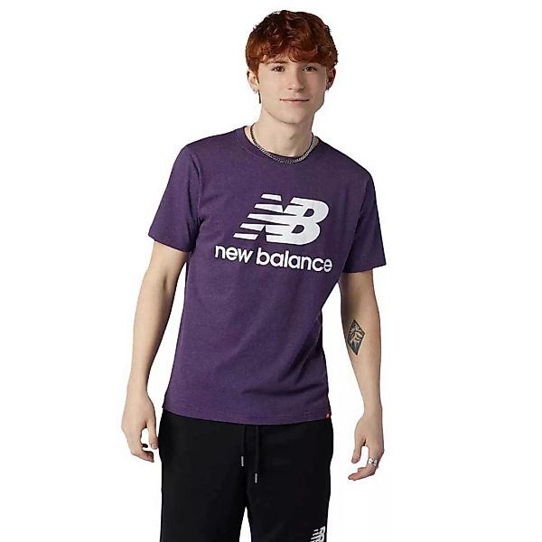 New Balance Essentials Stacked Logo Kurzarm T-shirt M Prism Purple Heather günstig online kaufen