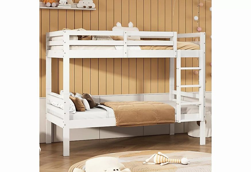 FUROKOY Etagenbett Hausbett 90x200cm,Kinderbett mit treppe, (Bettgestell nu günstig online kaufen