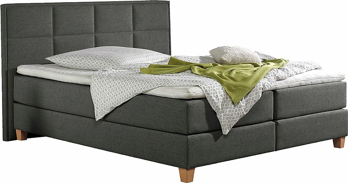 Home affaire Boxspringbett "Casey", in 5 Breiten, 3 Ausführungen, 2 Härtegr günstig online kaufen