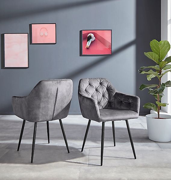 HELA Esszimmerstuhl "Kira Schalenstuhl Boho, Bestseller", (Set), 4 St., Sam günstig online kaufen
