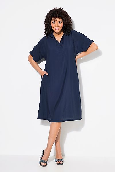 Ulla Popken Minikleid Polokleid gehämmert Polokragen günstig online kaufen