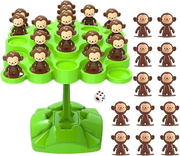 MEGAGOODS Lernspielzeug Affen-Balance-Baum Spielzeug Kinder Geschicklichkei günstig online kaufen